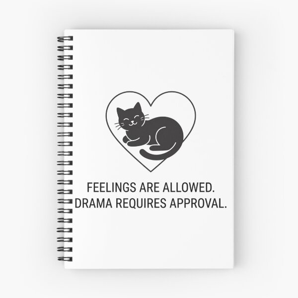 Item preview, Feelings Are Allowed - Cat Design designed and sold by RunningWhiskers.