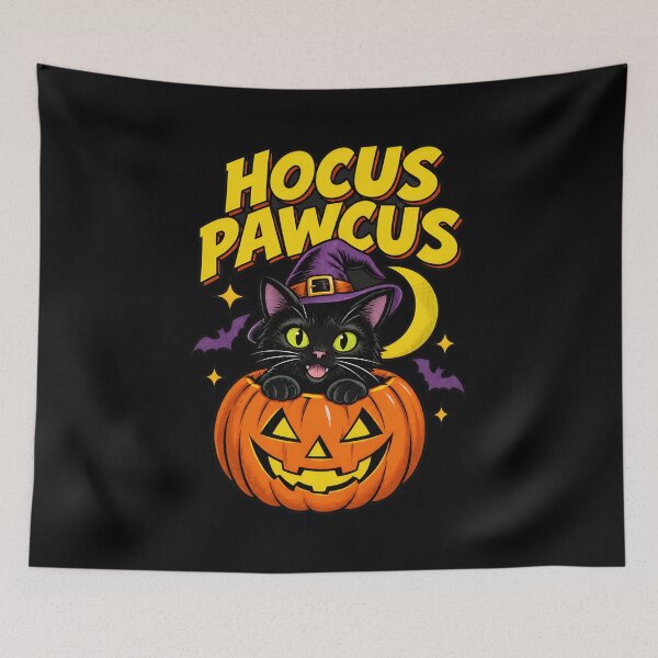 Item preview, Hocus Pawcus Cat Pumpkin Witch Hat designed and sold by SoyLamderma.