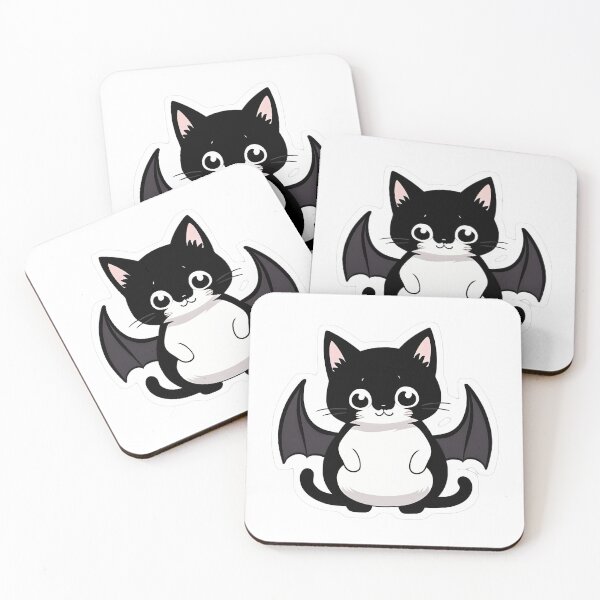 Item preview, Chubby Kitten with Tiny Bat Wings designed and sold by For-Cat Studio.