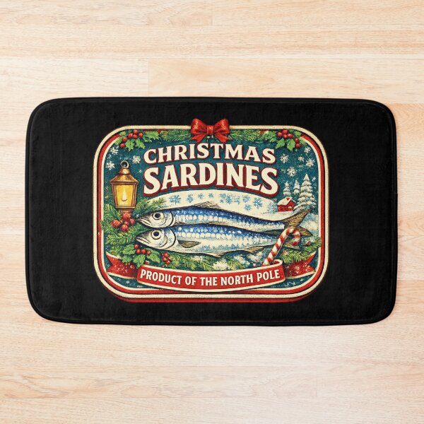 Item preview, Christmas Sardine Can Vintage Tin Label North Pole Retro Gift designed and sold by Artycom.