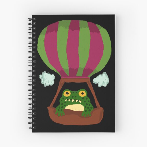 Item preview, Frog in Hot Air Balloon  designed and sold by wildjellybeans.