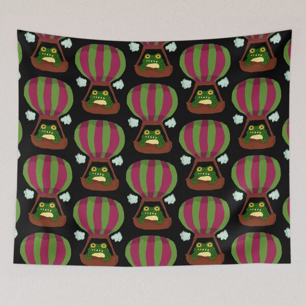 Item preview, Frog in Hot Air Balloon  designed and sold by wildjellybeans.