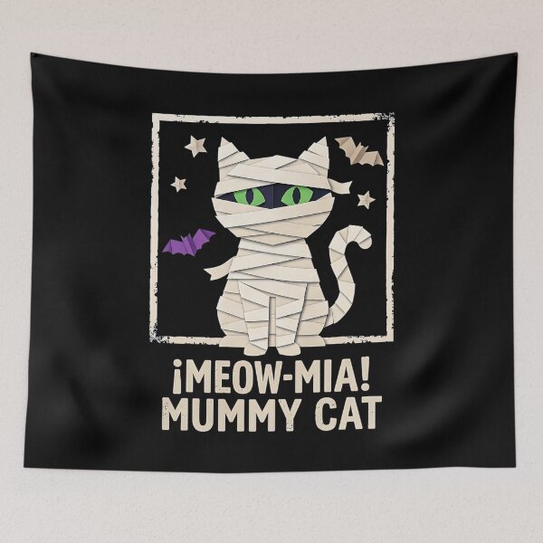 Item preview, Meow-Mia! Mummy Cat: Papercraft Origami Mummy Cat Halloween Art designed and sold by CuteKats.