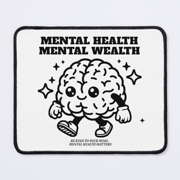 Item preview, MENTAL HEALTH - Mental Wealth (Black) designed and sold by Discothreadz.