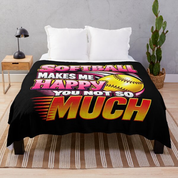 Item preview, Softball Makes Me Happy You Not So Much Funny Sports Slogan designed and sold by lamiarte.