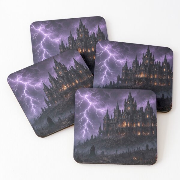 Item preview, Gothic Mansion Halloween Thunderstorm Lightning designed and sold by MFMart.