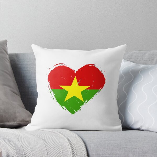 Item preview, Distressed Burkina Faso Flag Heart BF designed and sold by shitpostee.
