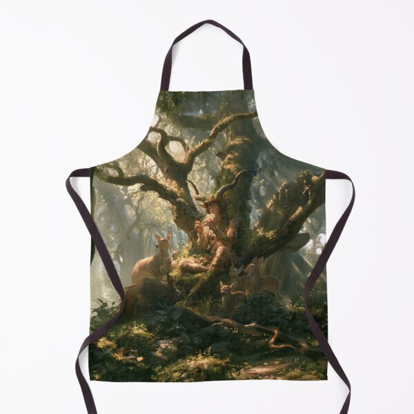Item preview, A playful Satyr playing enchanted panpipes within sunlit woodland glades while woodland animals gather around, Fantasy & Mythological Creatures designed and sold by CDC40.