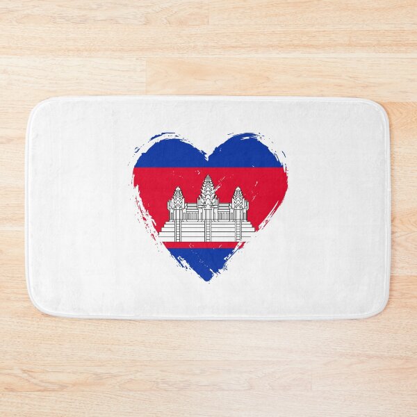 Item preview, Distressed Cambodia Flag Heart KH designed and sold by shitpostee.