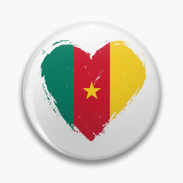 Item preview, Distressed Cameroon Flag Heart CM designed and sold by shitpostee.