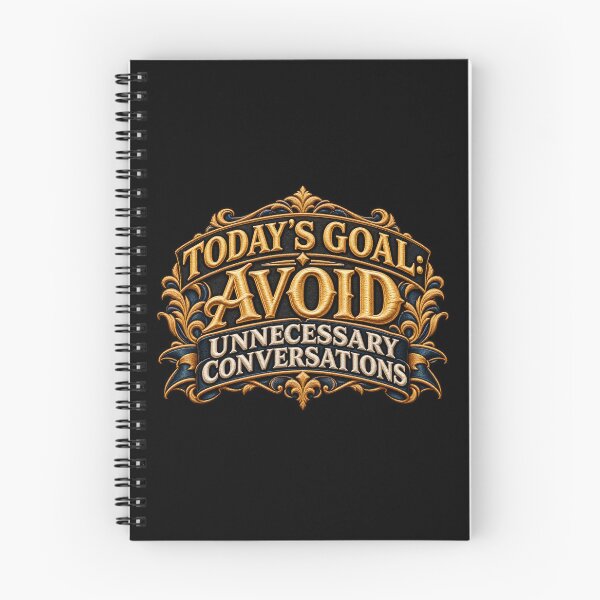 Item preview, Avoid Unnecessary Conversations Embroidered Quote – Luxury Introvert Humor Design designed and sold by Emoji Emblems.