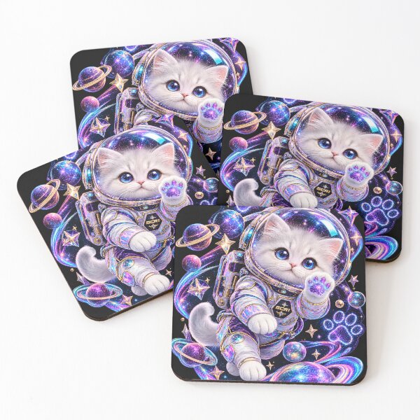 Item preview, GCR1 Cosmic Paw Explorer – Astronaut Kitten Space Fantasy Art designed and sold by GCR1.