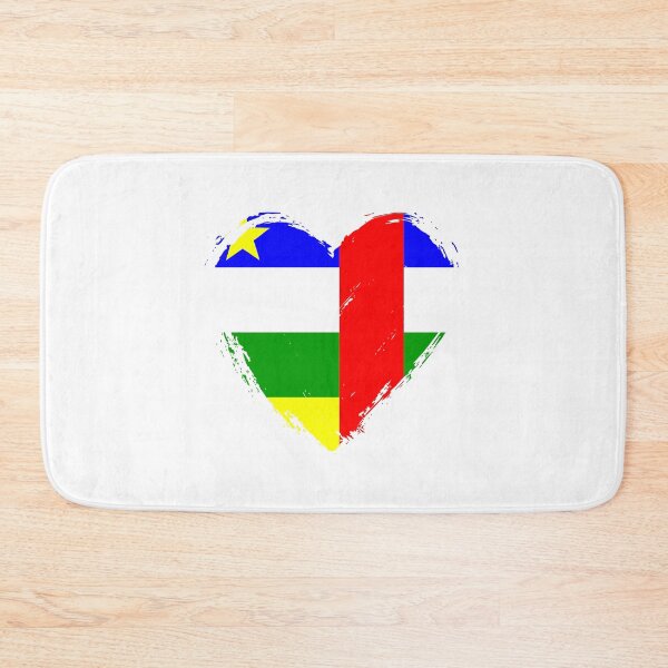 Item preview, Distressed Central African Republic Flag Heart CF designed and sold by shitpostee.