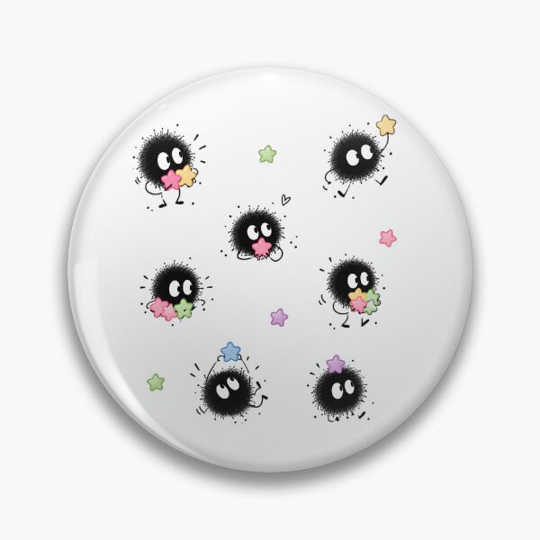 Item preview, Cute Black Soot Sprites with Pastel Stars  designed and sold by LexaArtworks.