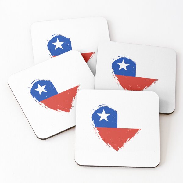 Item preview, Distressed Chile Flag Heart CL designed and sold by shitpostee.
