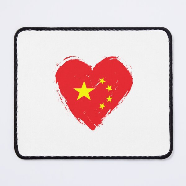 Item preview, Distressed China Flag Heart CN designed and sold by shitpostee.