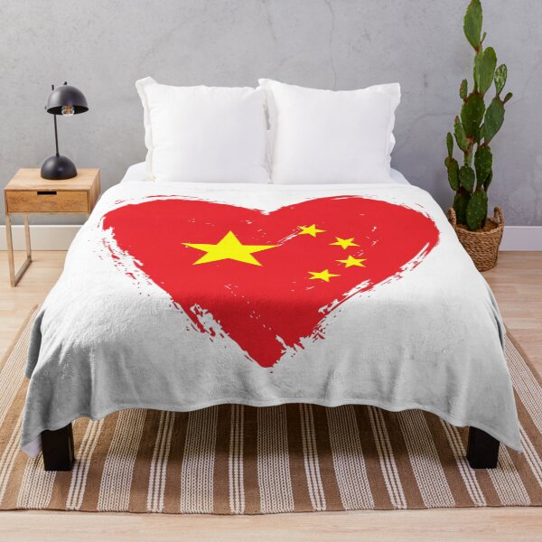 Item preview, Distressed China Flag Heart CN designed and sold by shitpostee.