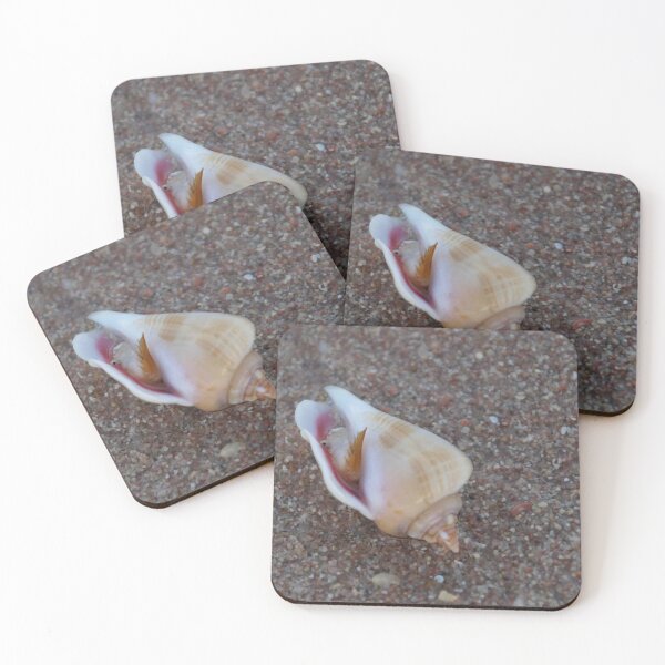 Item preview, Tiny Hermit Crab Peeking Out Seashell Sandy Beach designed and sold by HinaBroady.