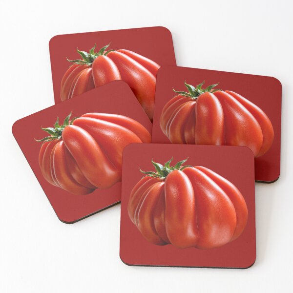 Item preview, Fresh Red Italian Heirloom Tomato Illustration designed and sold by MatiolaScentArt.