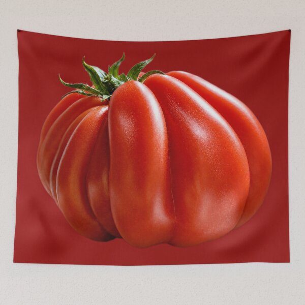 Item preview, Fresh Red Italian Heirloom Tomato Illustration designed and sold by MatiolaScentArt.