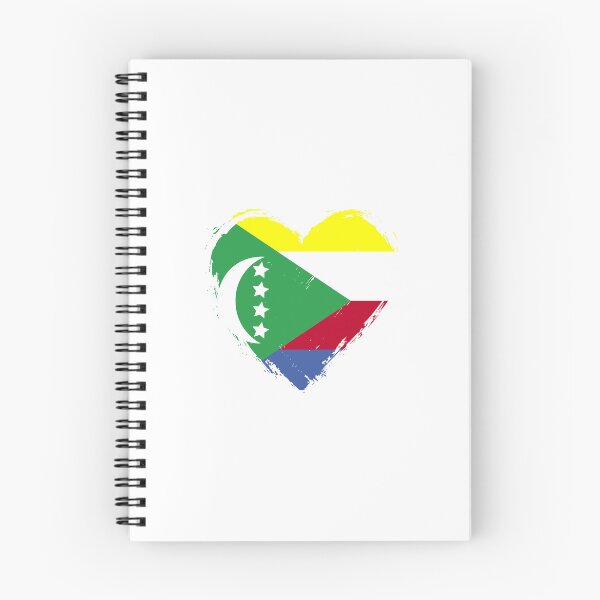 Item preview, Distressed Comoros Flag Heart KM designed and sold by shitpostee.