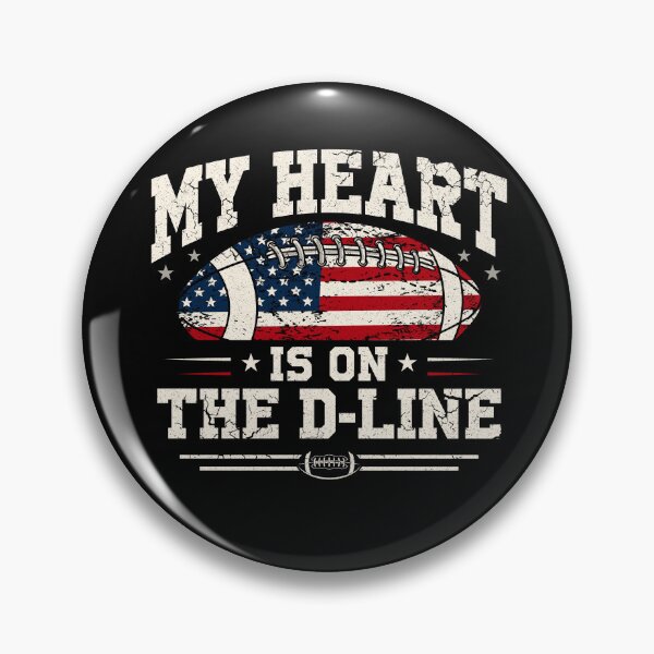 Item preview, Offensive lineman Football Us Flag My Heart Is On The D-Line designed and sold by Hns Trending.