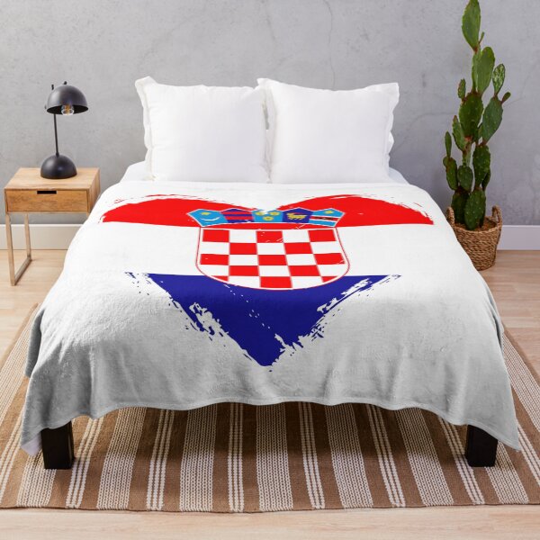 Item preview, Distressed Croatia Flag Heart HR designed and sold by shitpostee.