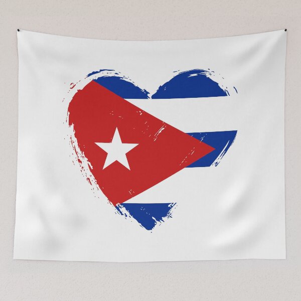 Item preview, Distressed Cuba Flag Heart CU designed and sold by shitpostee.
