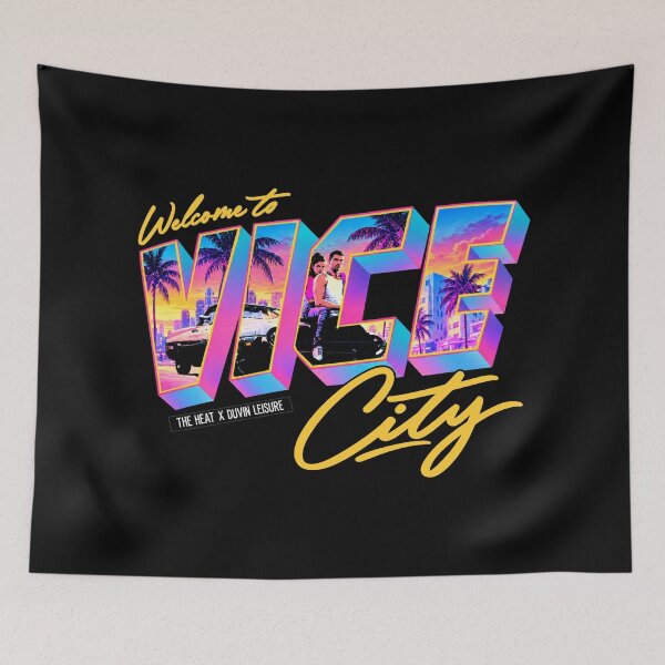 Item preview, GTA 6 Welcome To Vice City Retro Synthwave  designed and sold by yashuna.