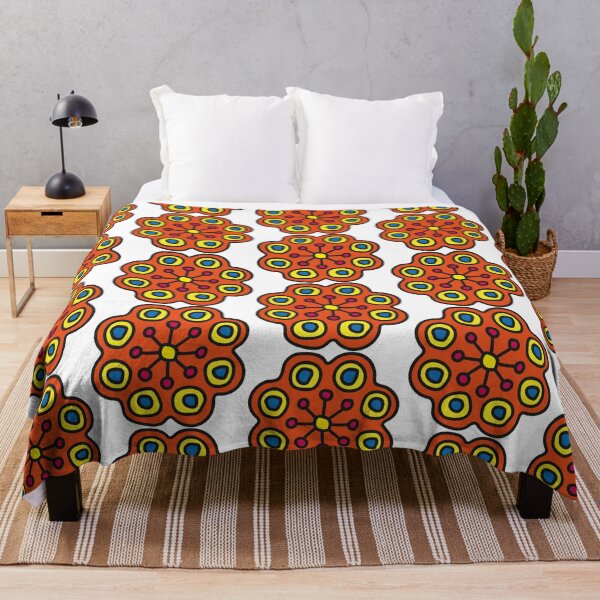 Item preview, Retro Floral Mandala Orange designed and sold by GrafecShop.