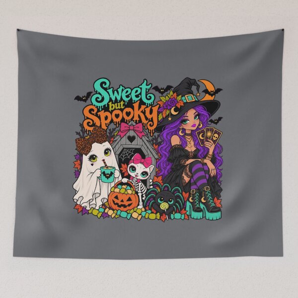 Item preview, Sweet but Spooky Halloween Witch Ghost designed and sold by Aimetoi.