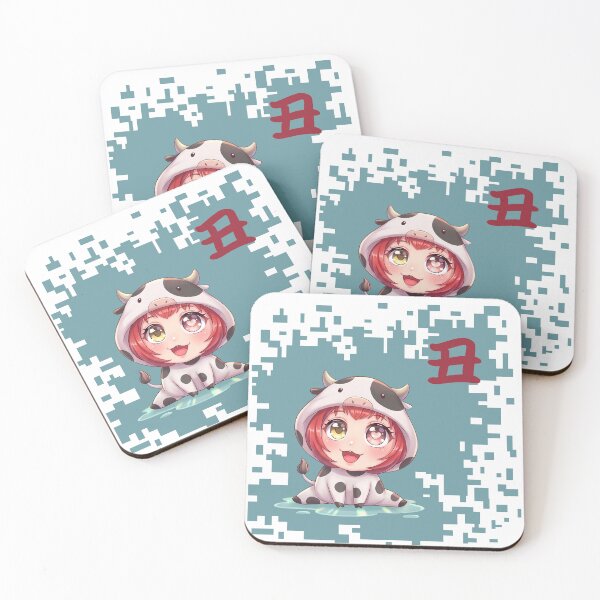 Item preview, Kawaii Japanese Zodiac cow- Year of the cow designed and sold by Neo Japonism Art.