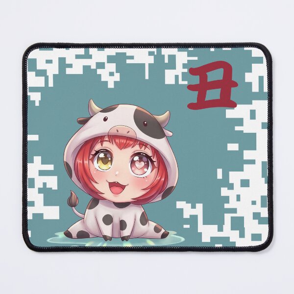 Item preview, Kawaii Japanese Zodiac cow- Year of the cow designed and sold by Neo Japonism Art.