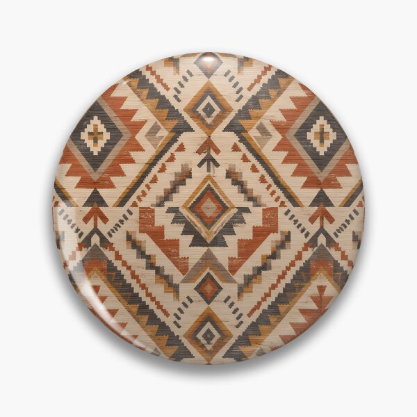 Item preview, Terracotta Diamond Geometric Textile Pattern designed and sold by Apex Designs.