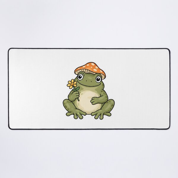 Item preview, Whimsical Frog Flower Sticker designed and sold by DariaDoodleArt.