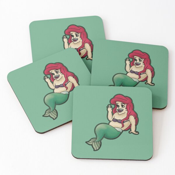 Item preview, Parody Mermaid Smoking Cigar Character designed and sold by StrangePopClub.