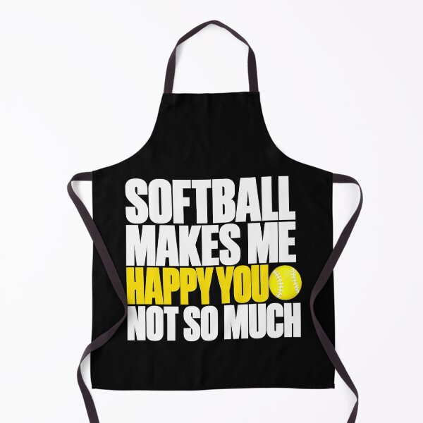 Item preview, Softball Makes Me Happy You Not So Much Sarcastic Sports Art designed and sold by lamiarte.