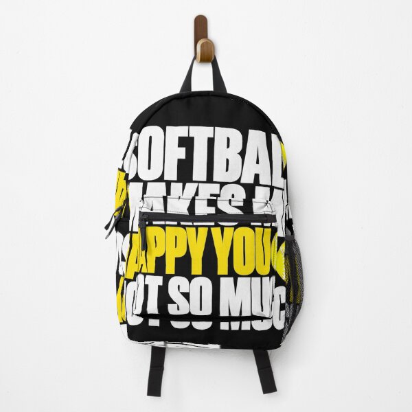 Item preview, Softball Makes Me Happy You Not So Much Sarcastic Sports Art designed and sold by lamiarte.