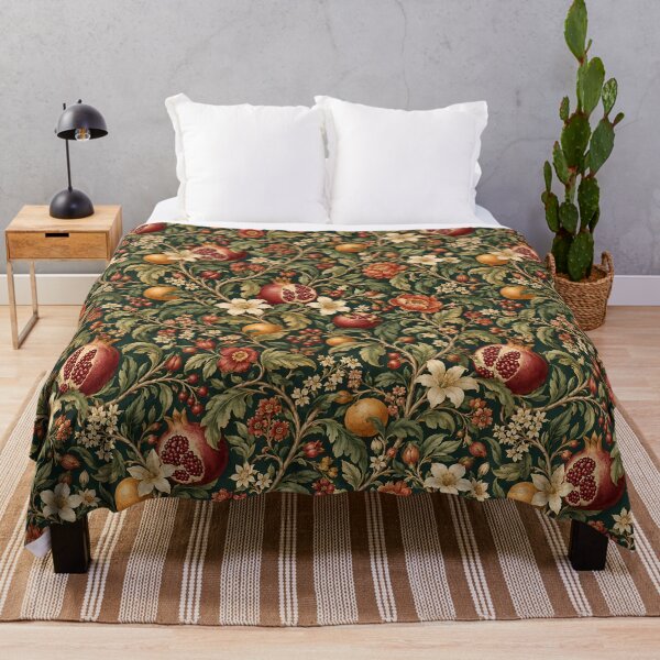 Item preview, Pomegranate and Orange Floral Pattern designed and sold by Apex Designs.