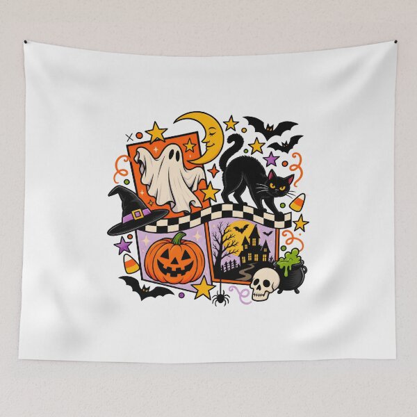 Item preview, Halloween Festive Collage Graphic designed and sold by SoyLamderma.