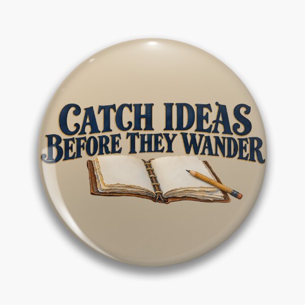 Item preview, Catch Ideas Before They Wander — Handmade Notebook designed and sold by VioVibe.