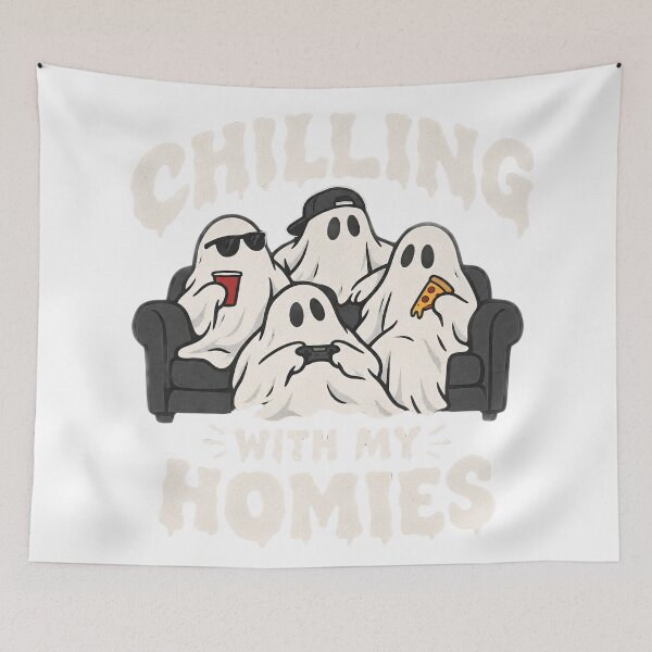 Item preview, Chilling With My Homies Ghosts designed and sold by monika-arthing.