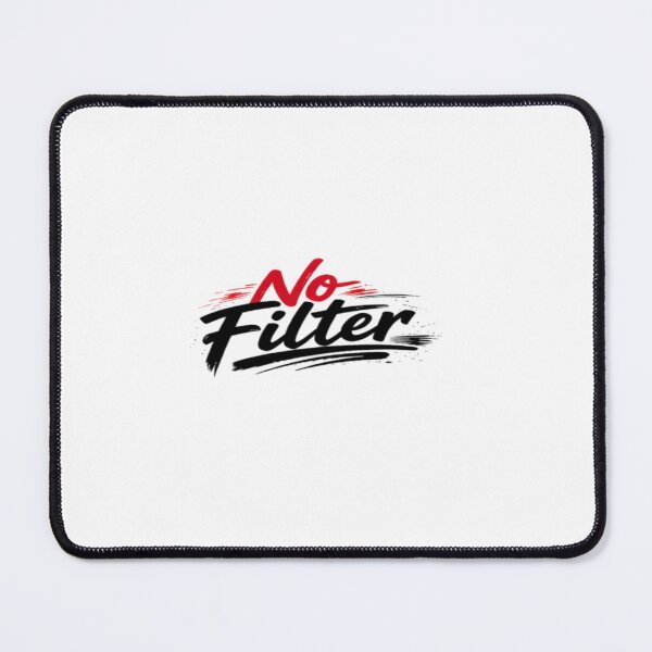 Item preview, No Filter Text Design / Aesthetic Red Tee designed and sold by Stefan Manuel.
