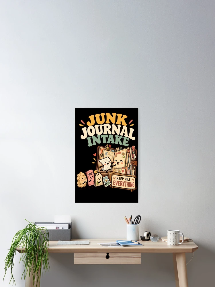 Imagen 2 de 3, Póster con la obra Junk Journaling Humor - Funny Paper Ephemera Collector & Scrapbooking Hobby, diseñada y vendida por MOTIFOLK.