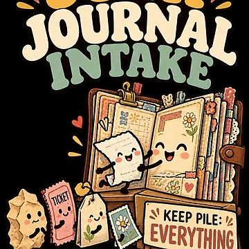 Imagen de la obra Junk Journaling Humor - Funny Paper Ephemera Collector & Scrapbooking Hobby de MOTIFOLK