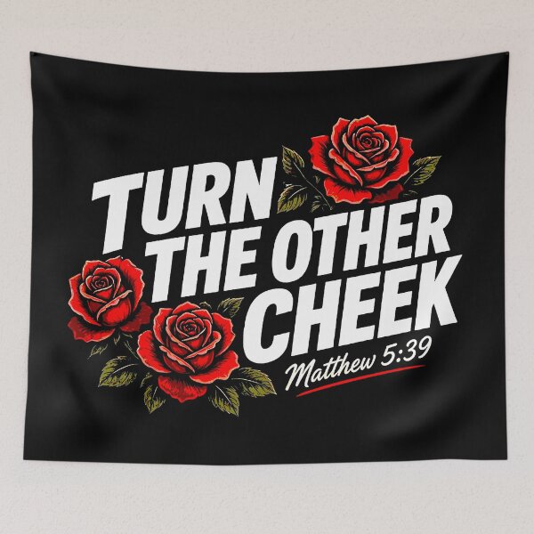 Item preview, Matthew 5:39 Turn The Other Cheek designed and sold by plushism.