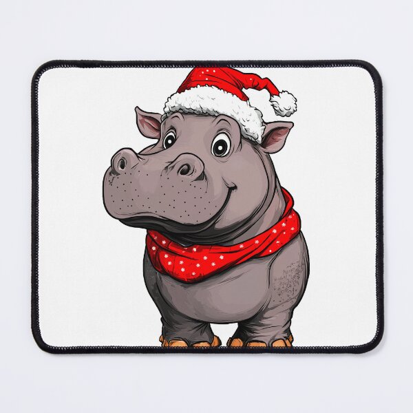 Item preview, Hippos at Christmas / Hippo designed and sold by Soulskier.
