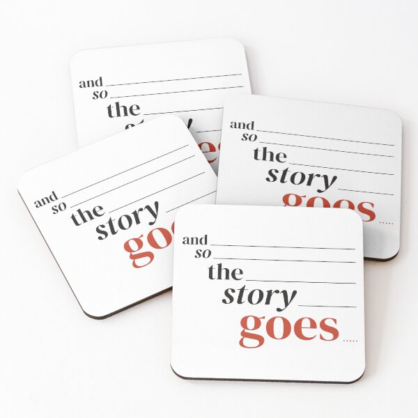 Item preview, And So The Story Goes Typography Quote designed and sold by Tad & smidgen.