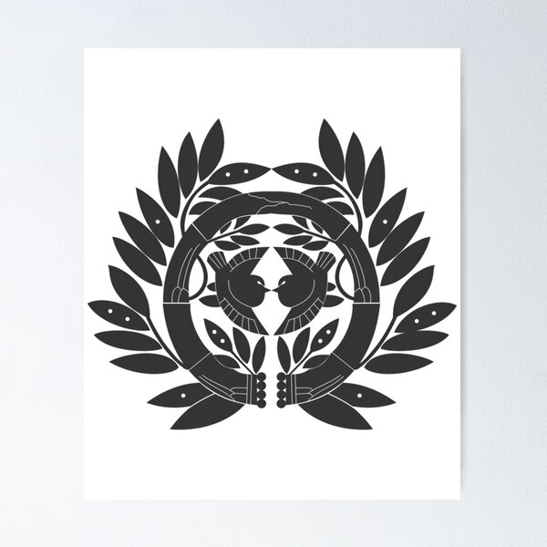 Item preview, Date Samurai Kamon Take Ni Suzume designed and sold by braxt-onfeist.
