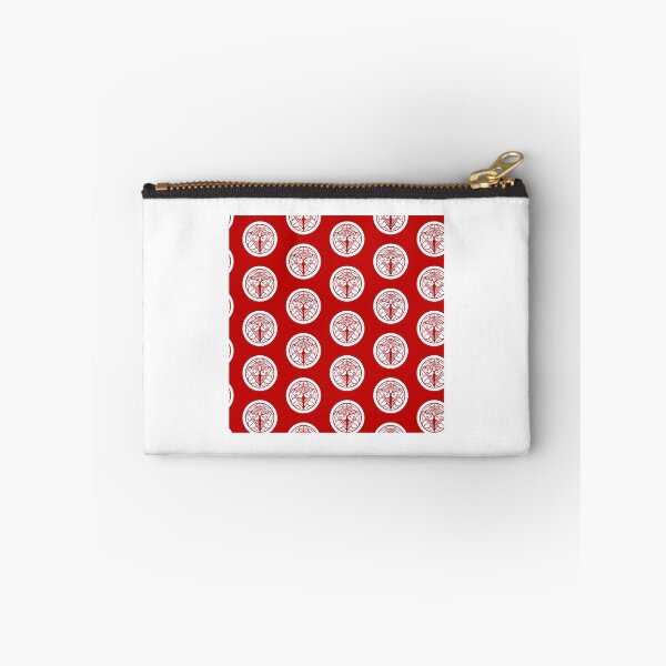 Item preview, Uesugi Kenshin Tobi-Suzume Crest Samurai Mon White Red Tile  Japanese Crest designed and sold by braxt-onfeist.